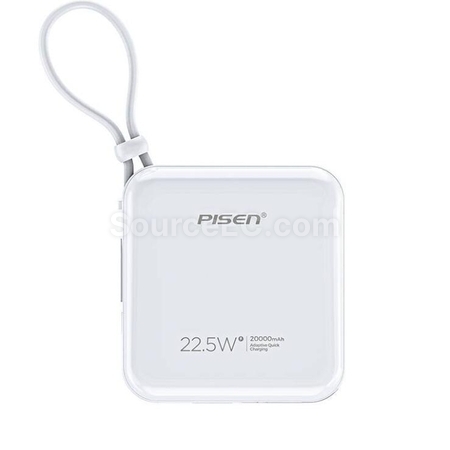 Pisen便攜自帶線移動電源