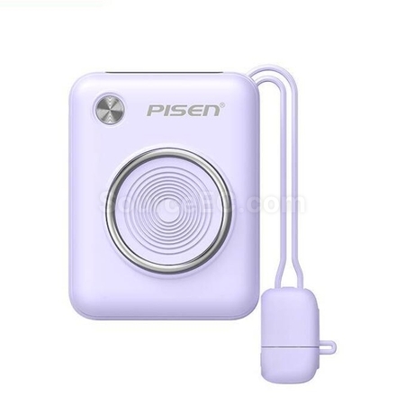 客製化Pisen快充自帶雙線迷妳移動電源禮品