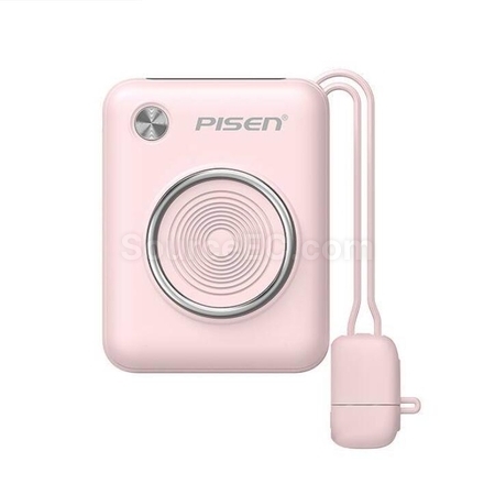 客製化Pisen快充自帶雙線迷妳移動電源禮品