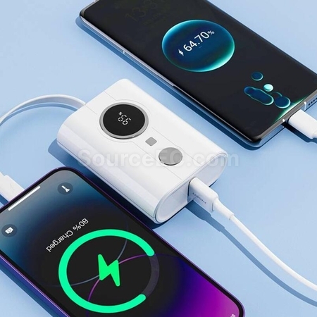客製化Pisen快充自帶單線迷妳移動電源禮品
