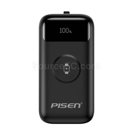 客製化Pisen迷你自帶線移動電源禮品