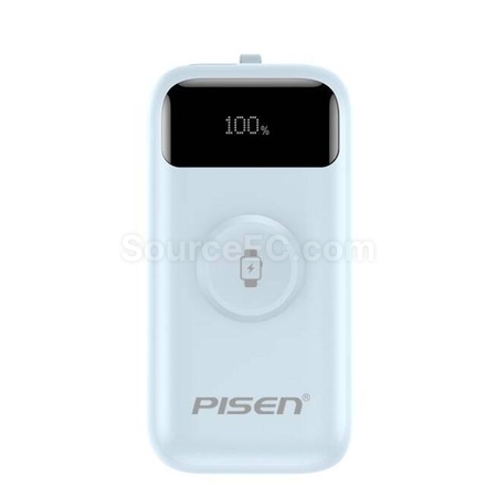 客製化Pisen迷你自帶線移動電源禮品