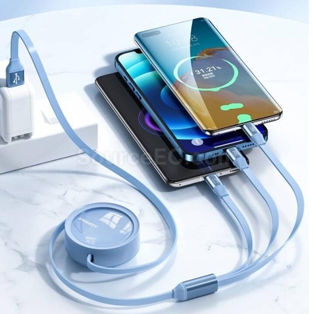 客製化三合一伸縮快充充電線禮品