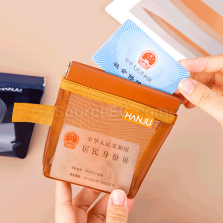 客製化彈片開口網紗收納袋禮品