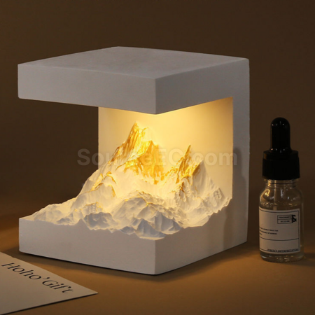 客製化日照金山擴香石香薰燈禮品
