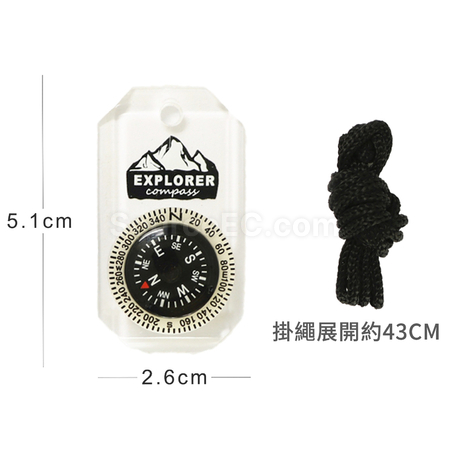 客製化項鍊夜光指南針禮品