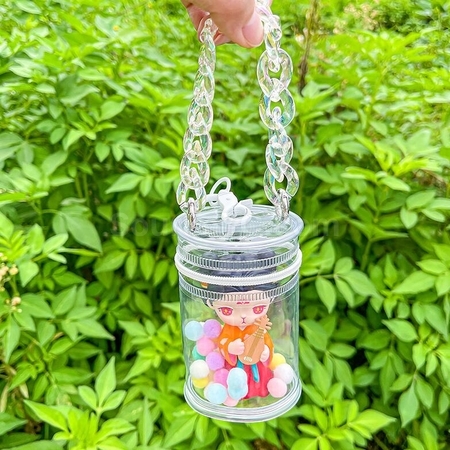 客製化圓筒PVC透明娃包禮品