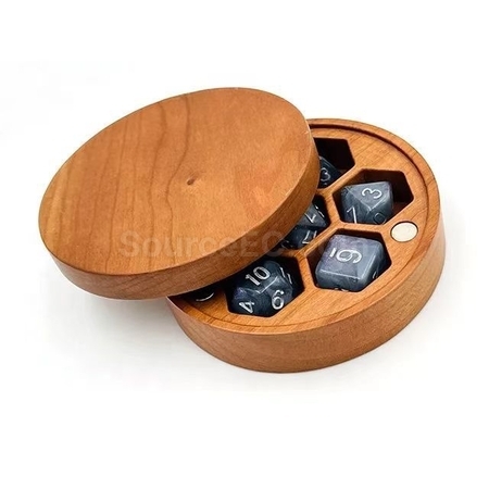 客製化磁吸式骰子木盒禮品