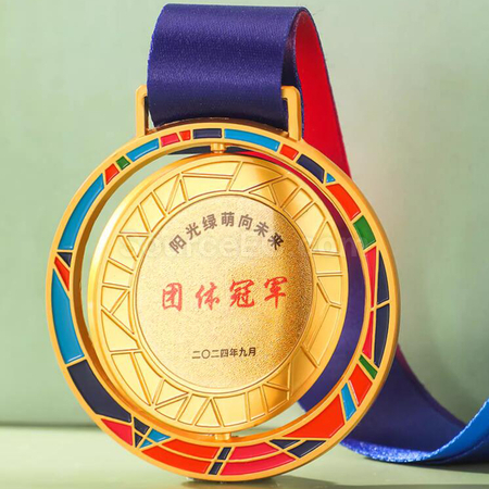 客製化旋轉金屬獎牌禮品