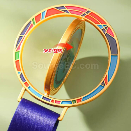 客製化旋轉金屬獎牌禮品