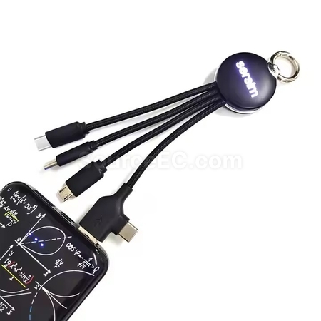 客製化二拖三數據線禮品