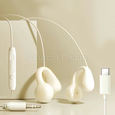 客製化骨傳導耳夾有線耳機禮品
