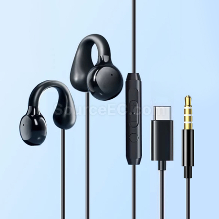 客製化骨傳導耳夾有線耳機禮品