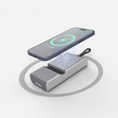 客製化3合1藍牙音箱 (藍牙音箱 + 磁吸充電器 + 手機支架)禮品
