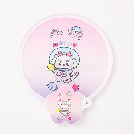 客製化花朵折疊廣告扇子禮品