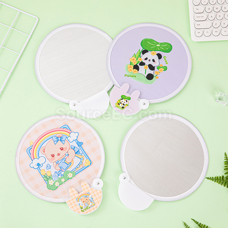 客製化兔子折疊廣告扇子禮品