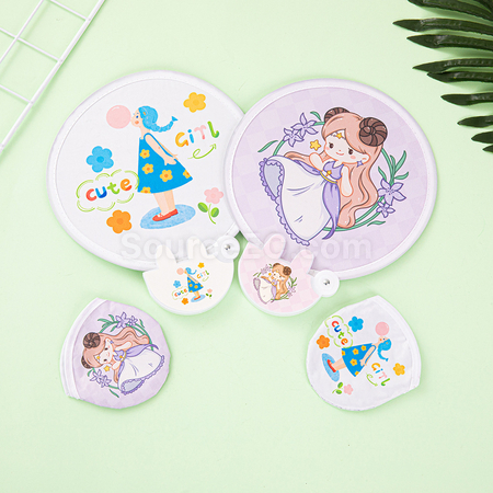 客製化兔子折疊廣告扇子禮品