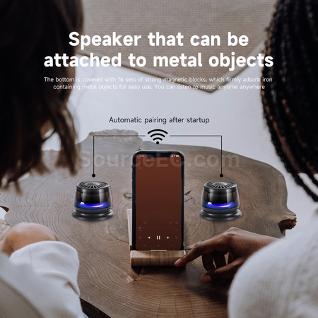 客製化二合一磁吸無線音箱藍牙禮品