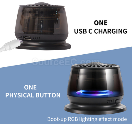 客製化二合一磁吸無線音箱藍牙禮品