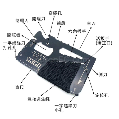 客製化隨身多功能工具刀片禮品