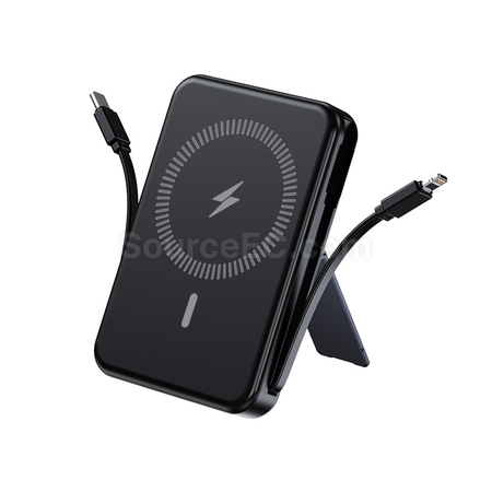 自帶線磁吸無線充移動電源