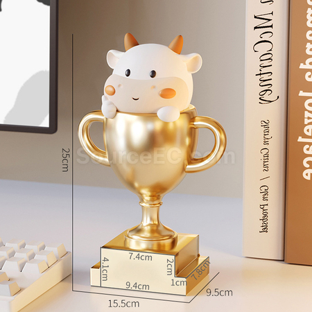 客製化牛牛獎座禮品