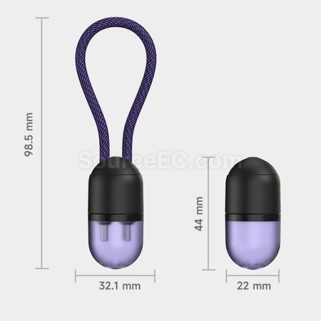客製化240W迷你膠囊柔軟編織快充線禮品