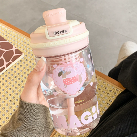 客製化Tritan可愛吸管水杯禮品