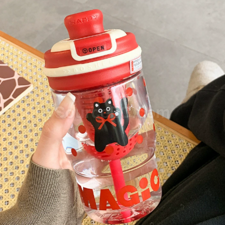 客製化Tritan可愛吸管水杯禮品