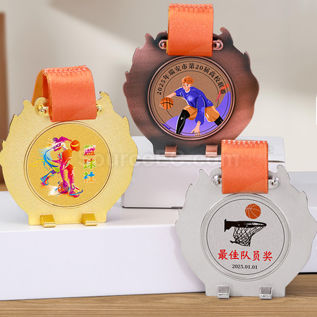 客製化籃球金屬獎牌禮品