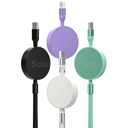 客製化100W伸縮二拖三充電線禮品