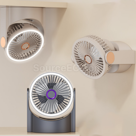 客製化掛式桌面充電風扇禮品