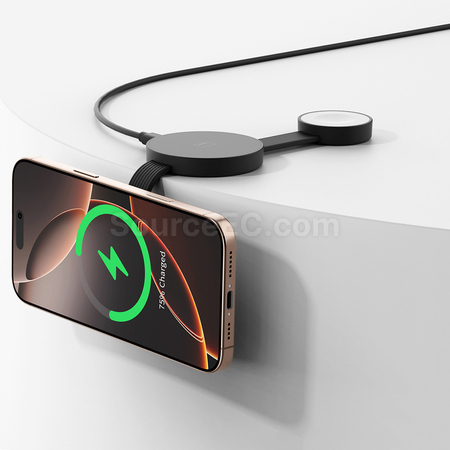 客製化三合一磁吸無線充電器禮品