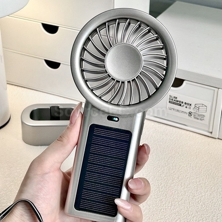 客製化太陽能USB手持風扇禮品