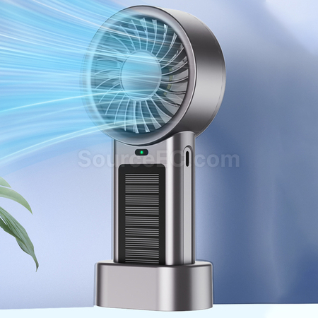 客製化太陽能USB手持風扇禮品