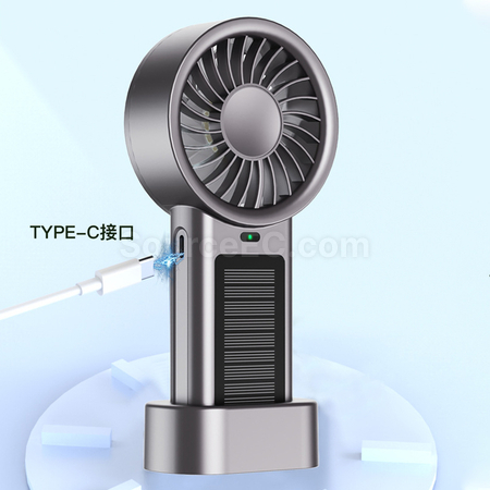 客製化太陽能USB手持風扇禮品