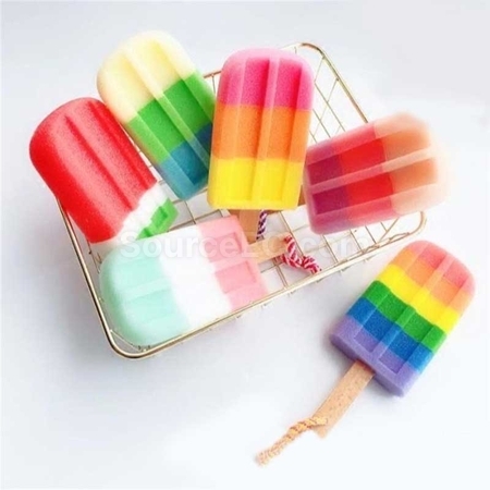 客製化彩色雪糕海綿刷禮品