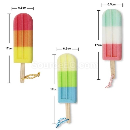 客製化彩色雪糕海綿刷禮品