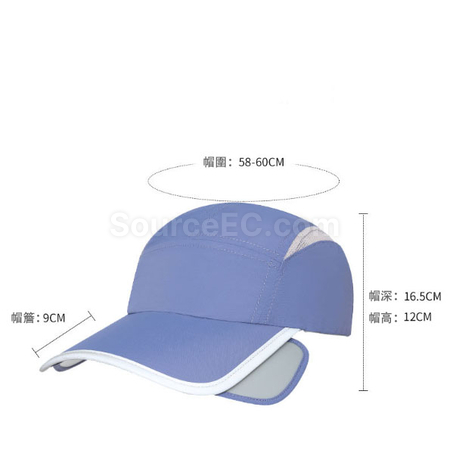 客製化可伸縮帽簷防曬棒球帽禮品