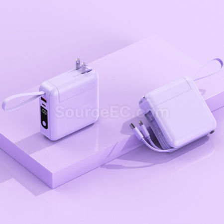 客製化多功能三合一可拆卸插頭行動電源禮品