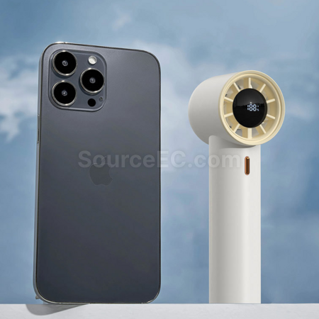 客製化數顯暴力渦輪手持風扇禮品