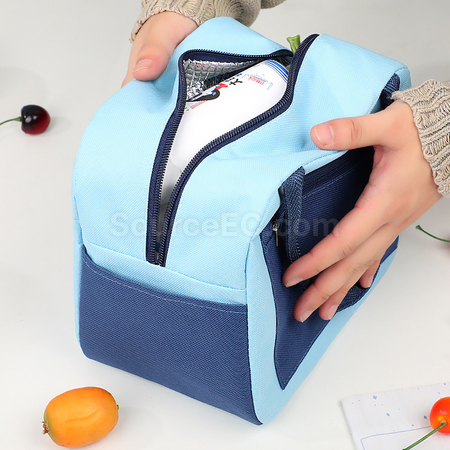 客製化拉鏈拼色保溫袋禮品
