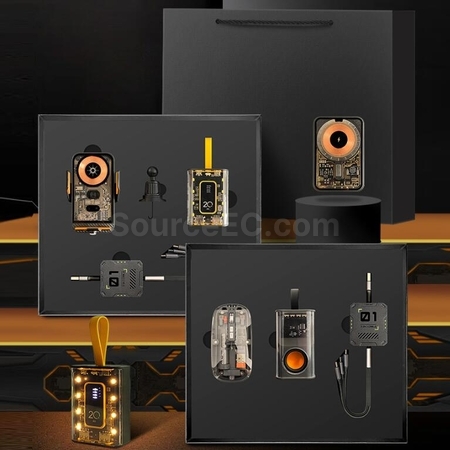 客製化機甲透明風無線藍牙音箱套裝禮品