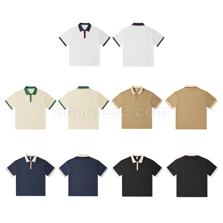 客製化240g重磅潮牌雙拼色POLO衫禮品