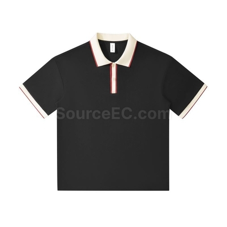 客製化240g重磅潮牌雙拼色POLO衫禮品
