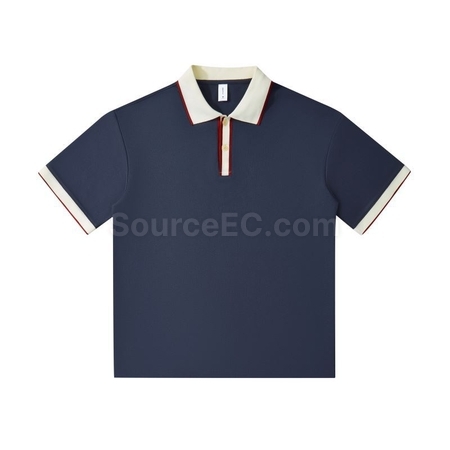 客製化240g重磅潮牌雙拼色POLO衫禮品