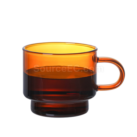 客製化彩色玻璃咖啡杯禮品
