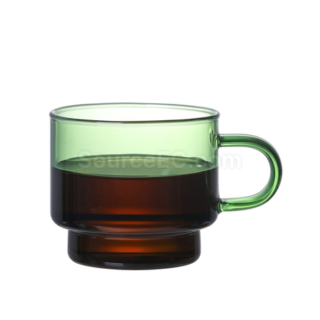 客製化彩色玻璃咖啡杯禮品