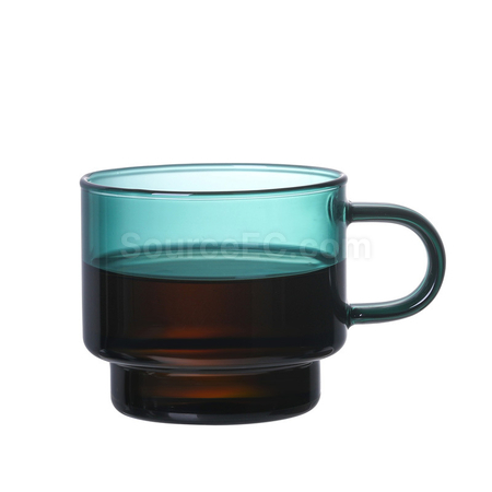 客製化彩色玻璃咖啡杯禮品