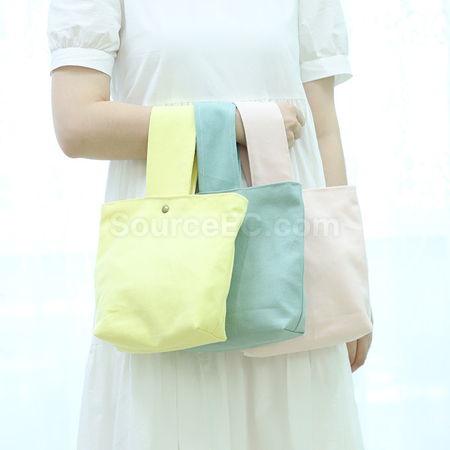 客製化糖果色手挽帆布袋禮品